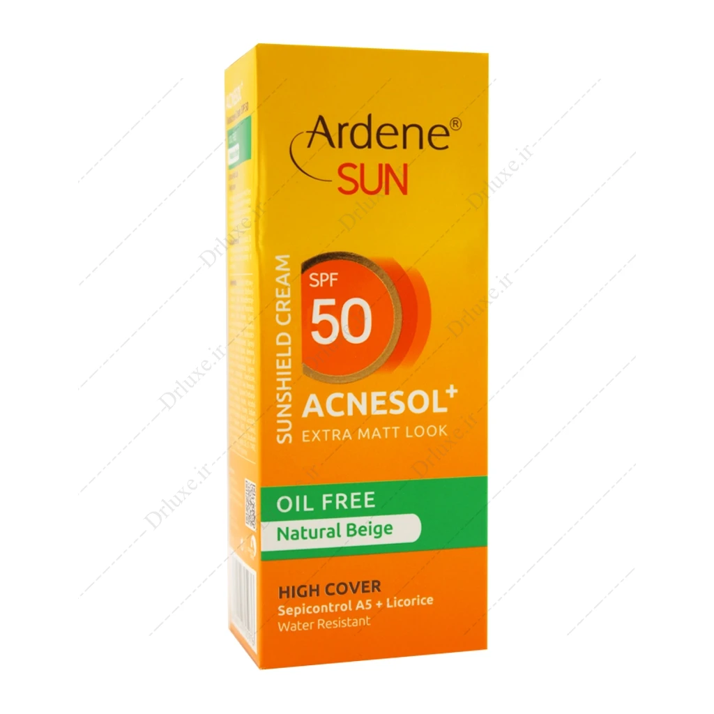 کرم ضد آفتاب SPF50 فاقد چربی رنگی آکنه سول آردن سان
